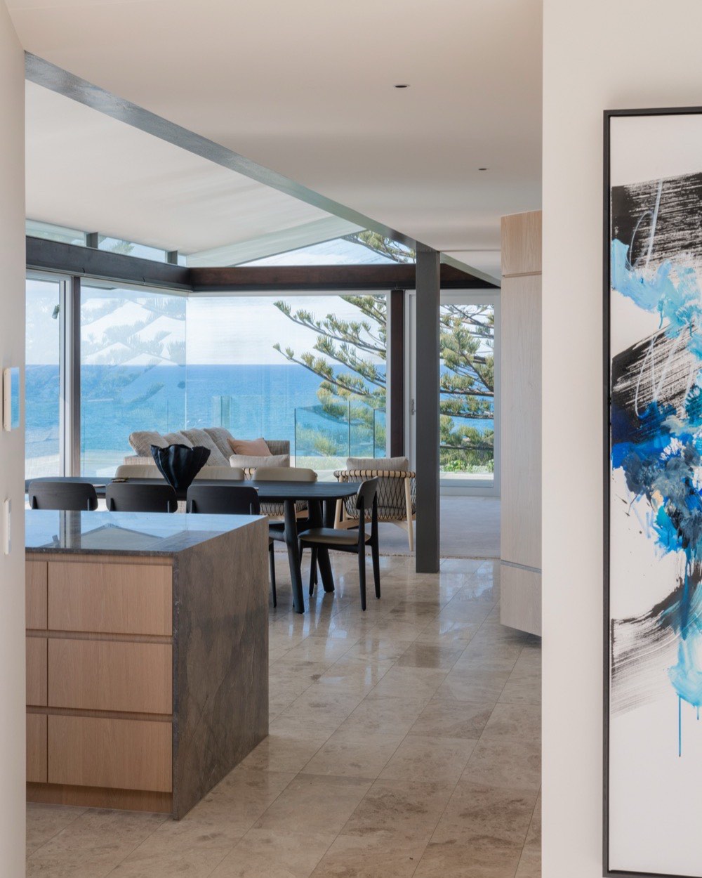 Marble island with an ocean view at Terrigal